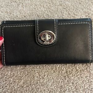 Coach large leather wallet
